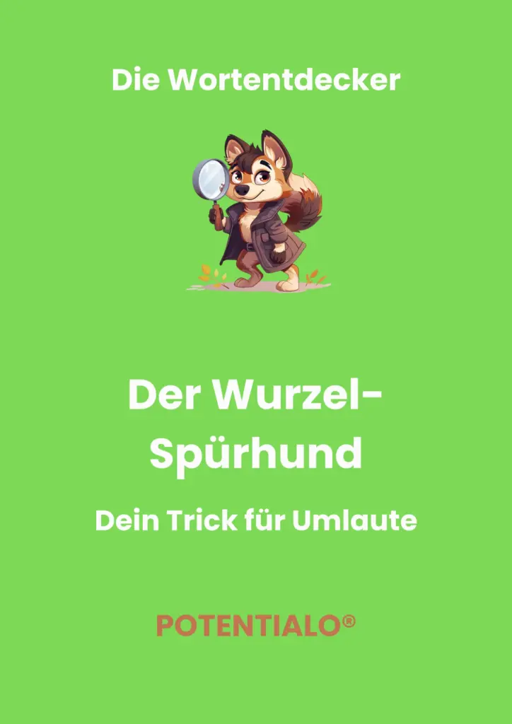 Wurzel-Spürhund Arbeitsbuch Cover - Umlaute üben
