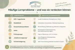 Häufige Lernprobleme und mögliche Zusammenhänge