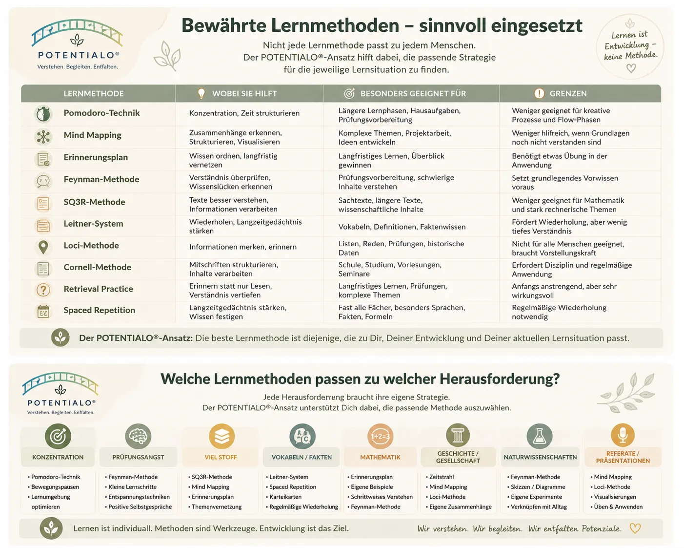 Lernmethoden und Herausforderungen im Überblick Lernmethoden und Herausforderungen im Überblick