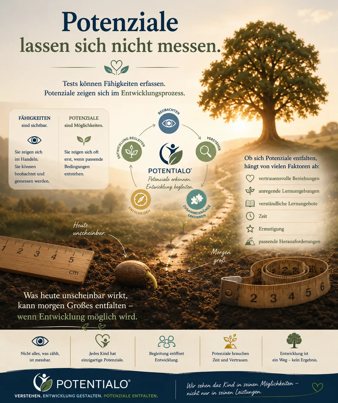 Potenziale entfalten – Entwicklung begleiten Potenziale entfalten – Entwicklung begleiten