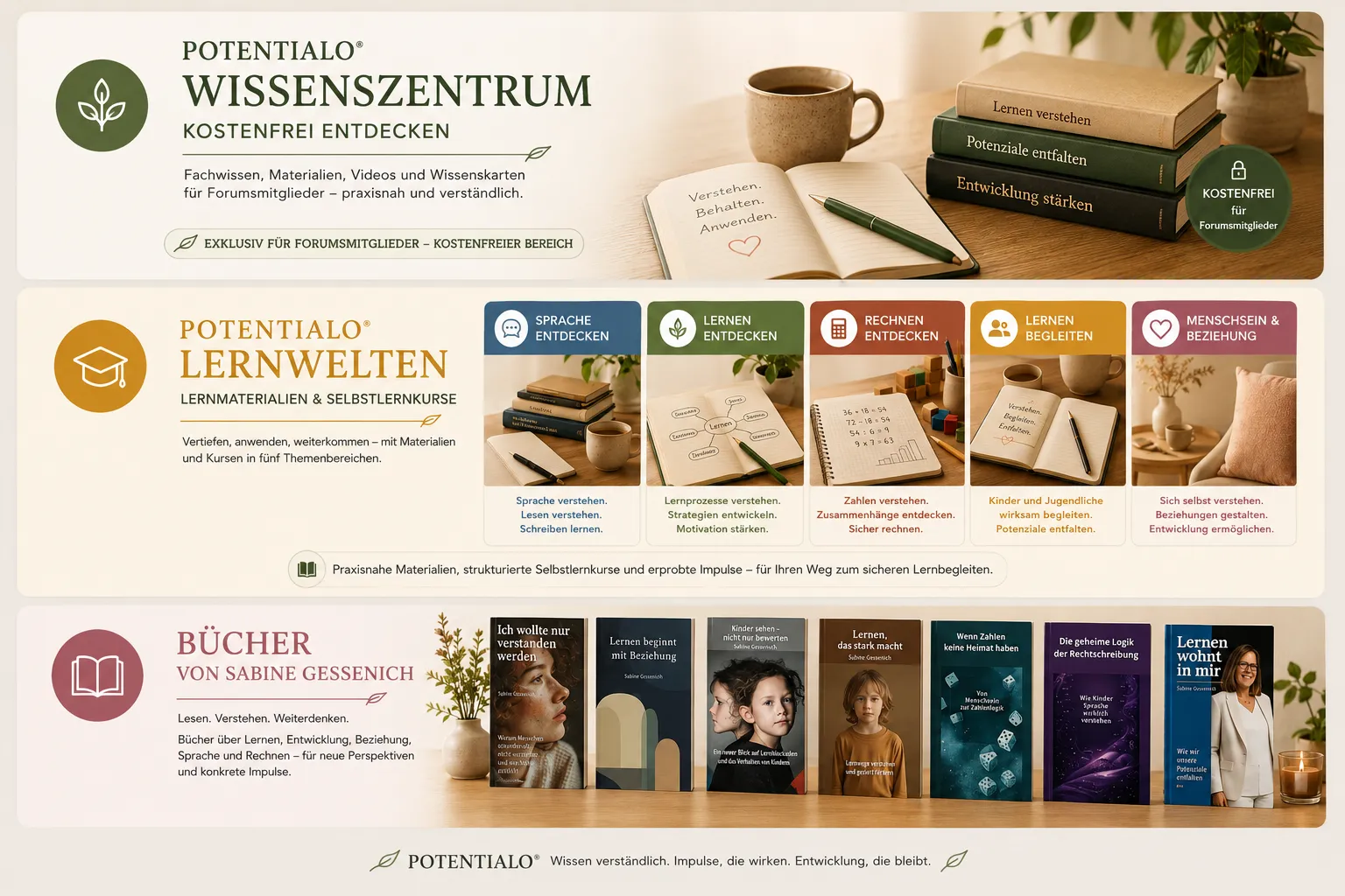Potentialo Wissenszentrum und Lernwelten